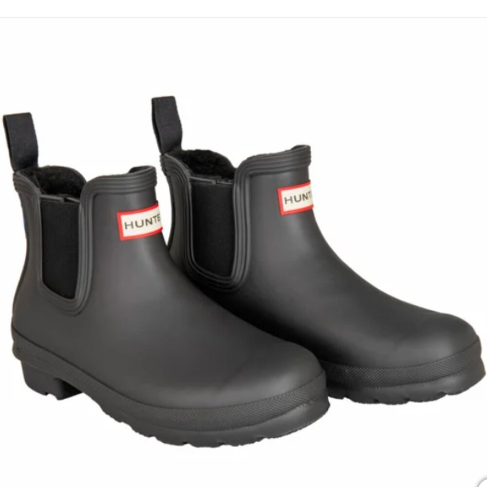 NWT Hunter Insulated Chelsea Black Boot Size 9